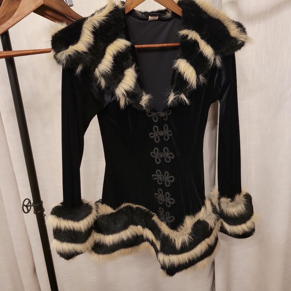 Faux fur coat